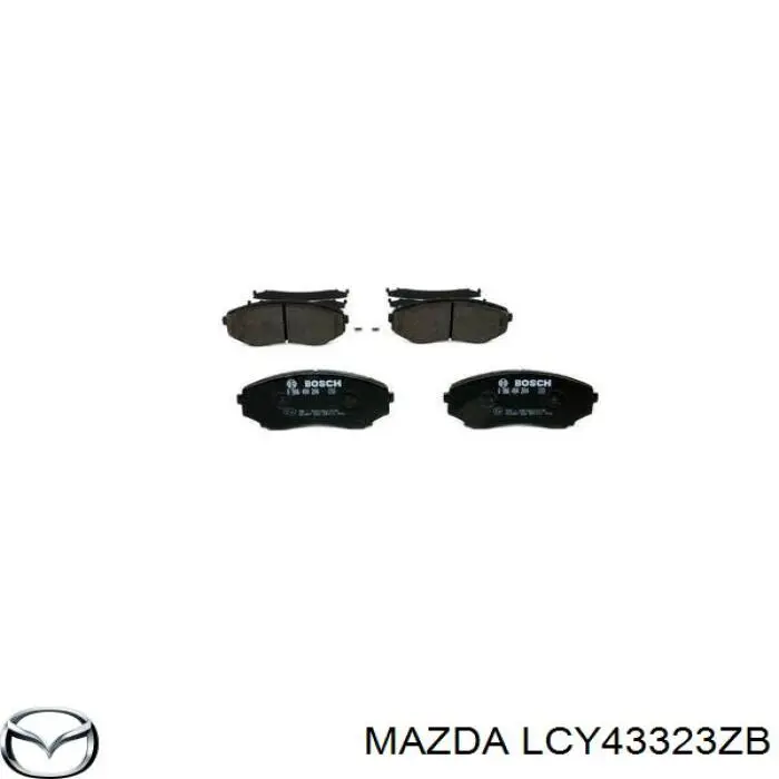 Купити LCY43323ZB Mazda Колодки гальмівні передні, дискові