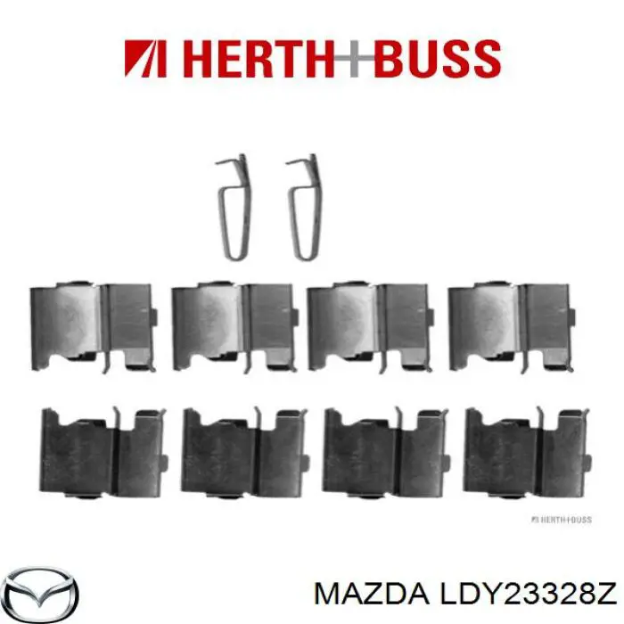 Передні тормозні колодки LDY23328Z Mazda