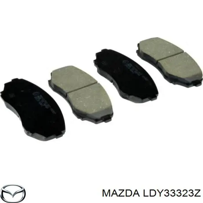 LDY33323Z Mazda колодки гальмівні передні, дискові