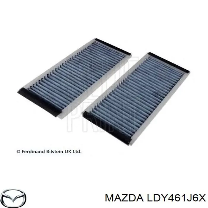 Фільтр повітряний обігрівача Mazda LDY461J6X ціна, від 8.87 USD