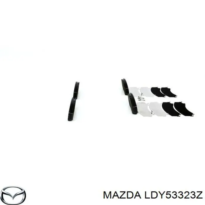 Передні тормозні колодки LDY53323Z Mazda