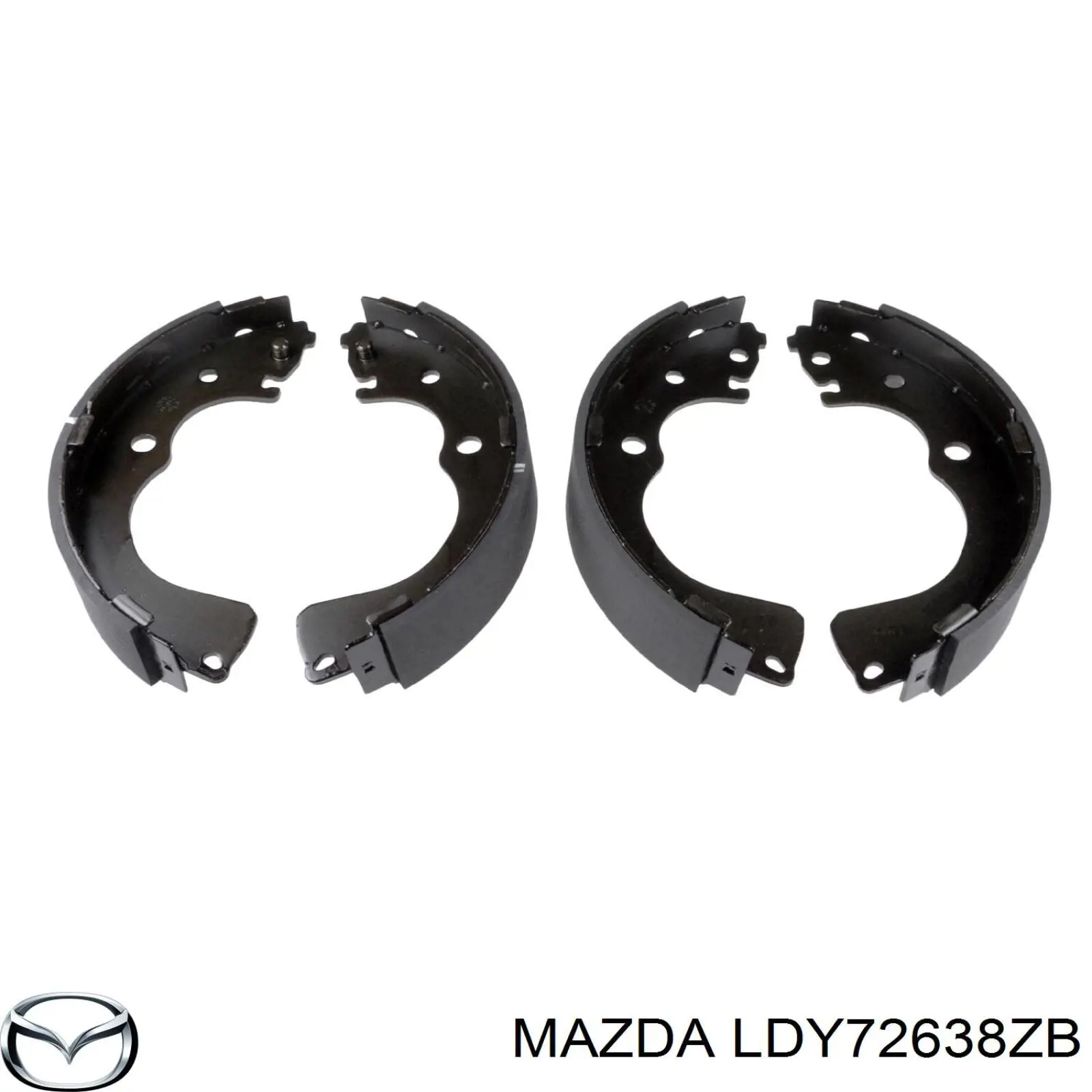 LDY72638ZB Mazda колодки гальмові задні, барабанні