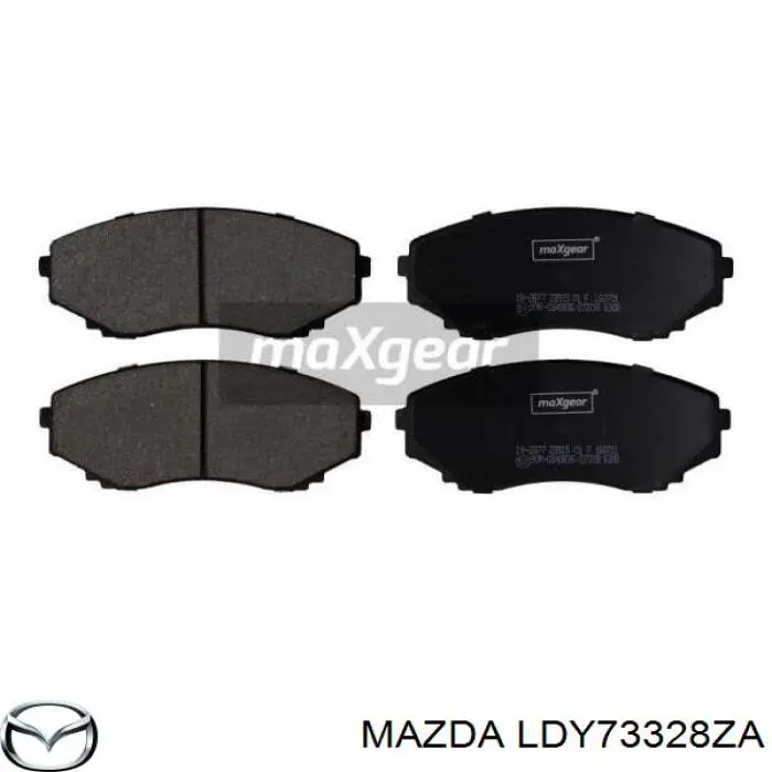 Передні тормозні колодки LDY73328ZA Mazda