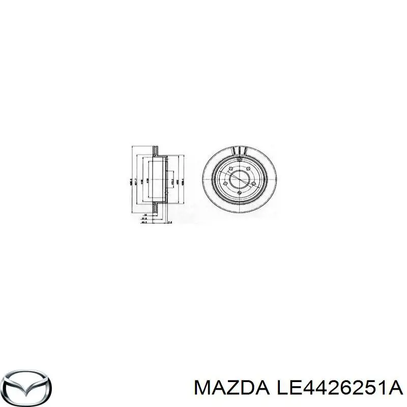 LE4426251A Mazda Дискові гальма