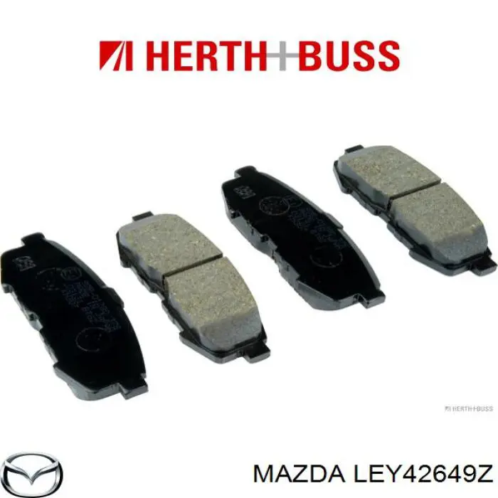LEY42649Z Mazda колодки гальмові задні, дискові