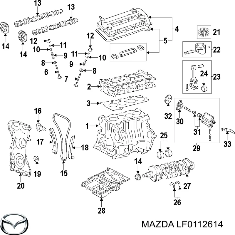 Заспокоювач ланцюга ГРМ LF0112614ZUMA Zuiko