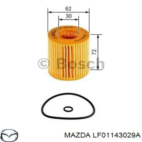 Фільтр масляний Mazda LF01143029A
