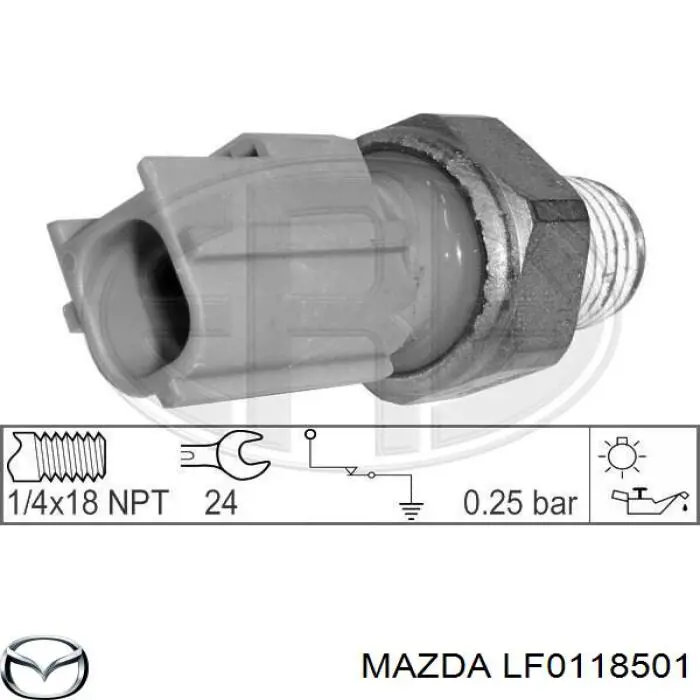 LF0118501 Mazda датчик тиску масла