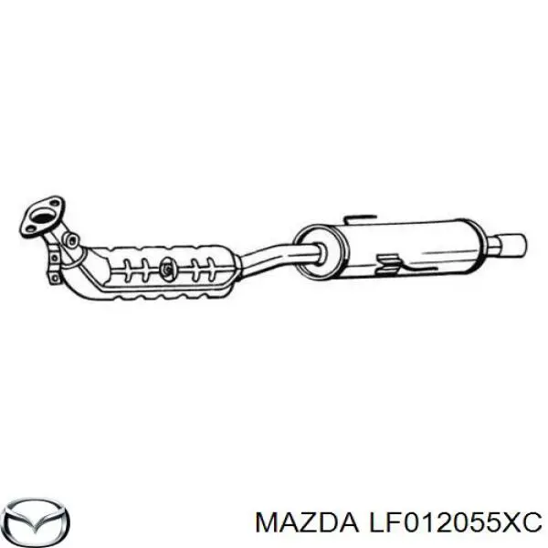 Купити LF012055XC Mazda Перетворювач відпрацьованих газів