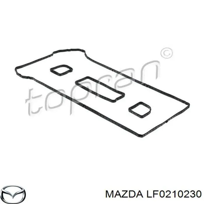 Прокладка клапанної кришки двигуна, комплект LF0210230 Mazda
