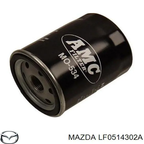 Масляний фільтр двигуна Mazda LF0514302A ціна, від 5.98 USD