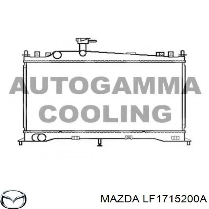 Купити LF1715200A Mazda Радіатор двигуна