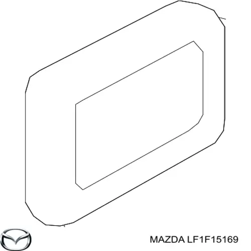 LF1F15169 Mazda Прокладка фланця (трійника) системи охолодження