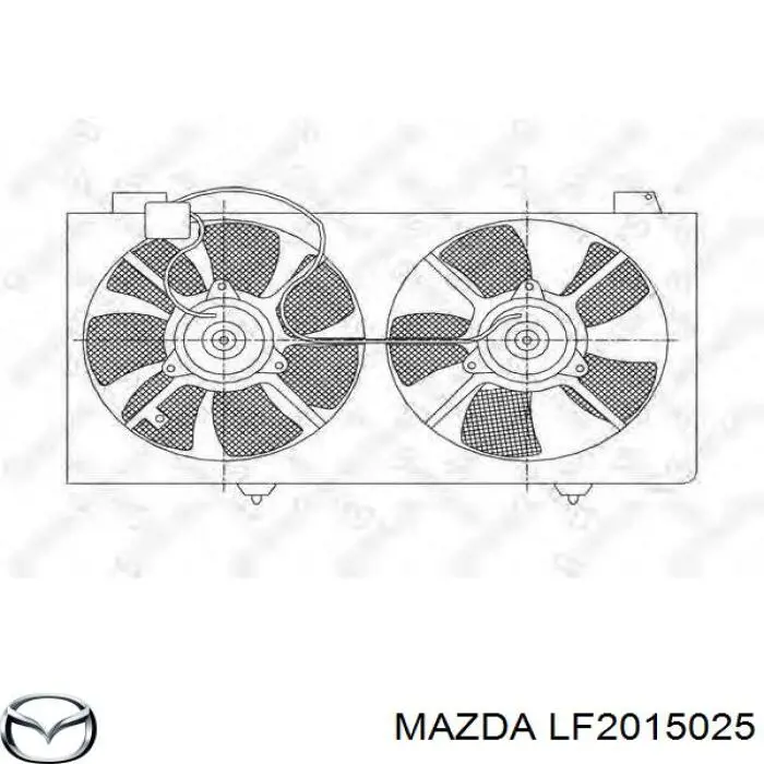 Купити LF2015025 Mazda Дифузор радіатора охолодження, в зборі з двигуном і крильчаткою