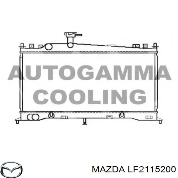 LF2115200 Mazda радіатор охолодження двигуна