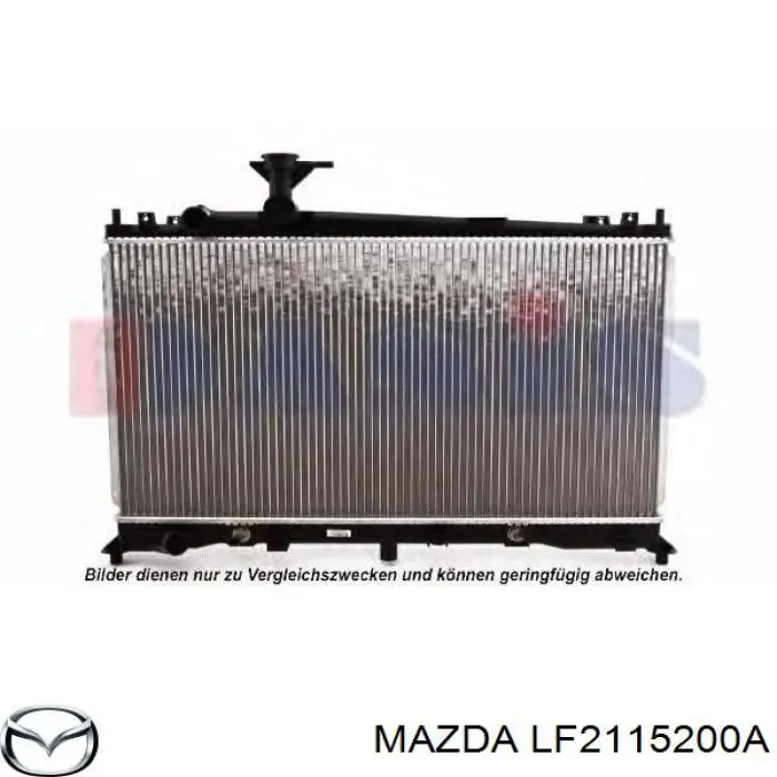 Радіатор основний Mazda LF2115200A ціна, від 86.61 USD