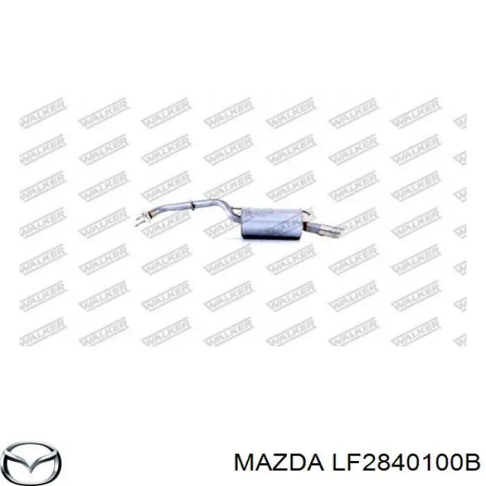 LF2840100B Mazda Глушилка задня