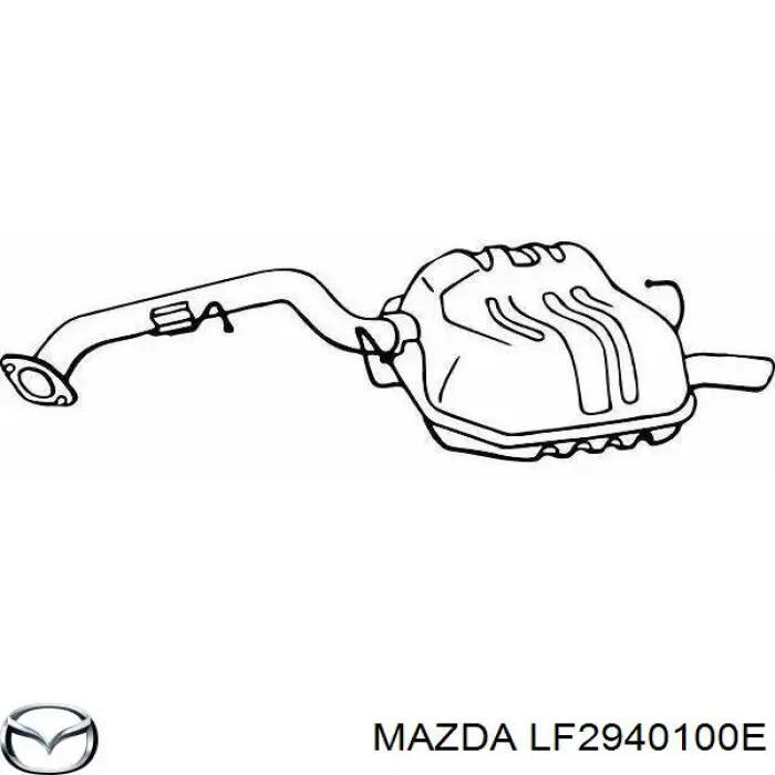 Вихлопна труба Mazda LFF840100A ціна, від 88.86 USD