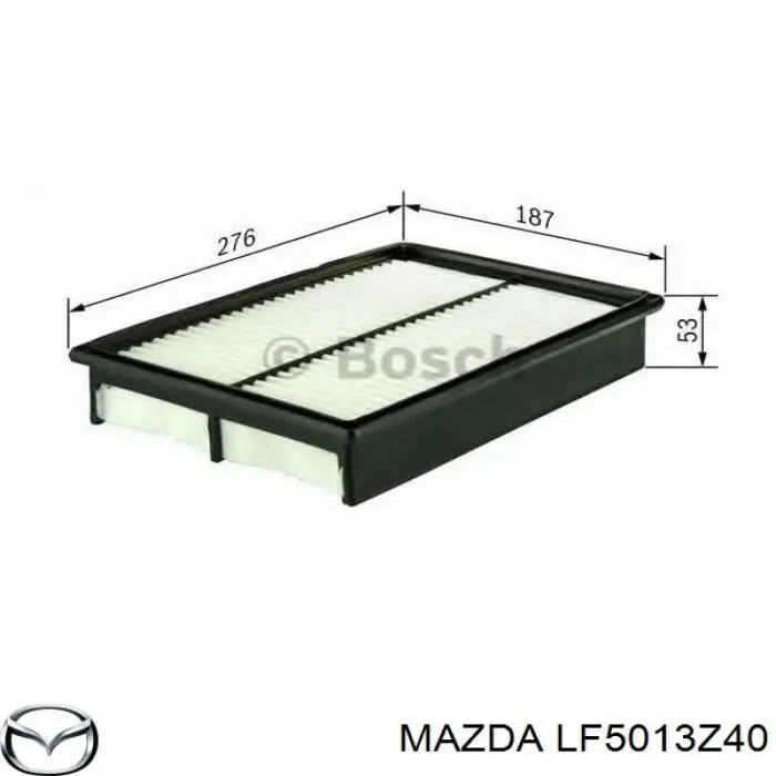 Елемент повітряного фільтра Mazda LF5013Z40 ціна, від 5.41 USD