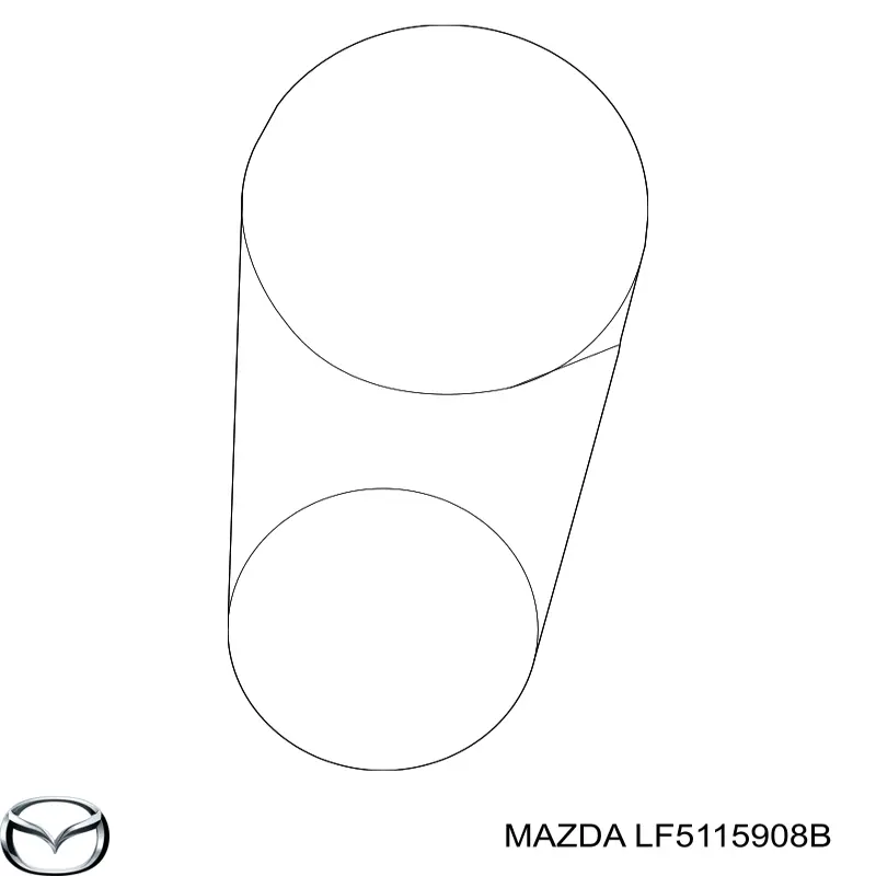 Клиновий ремінь Mazda LF5115908B ціна, від 12.20 USD