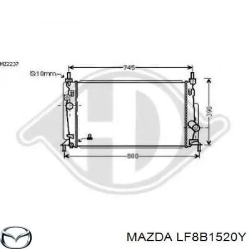 LF8B1520Y Mazda радіатор охолодження двигуна
