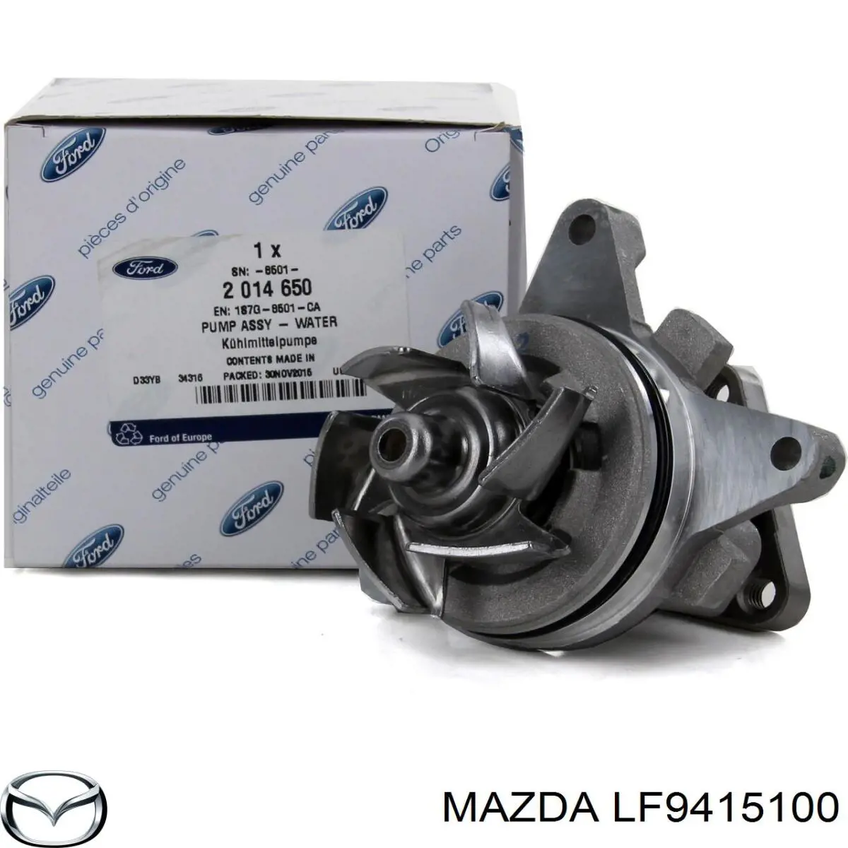 Купити LF9415100 Mazda Насос охолоджуючої рідини