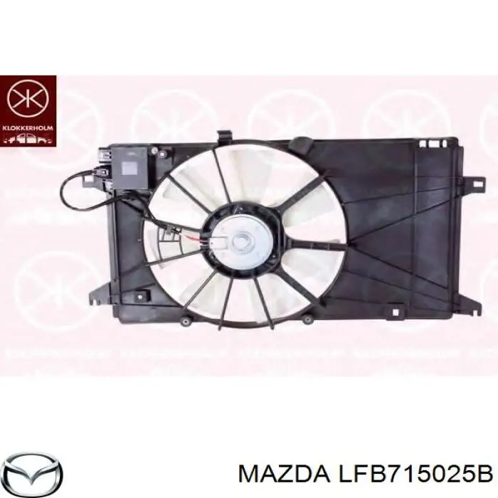 Вентилятор радіатора Mazda LFB715025B ціна, від 83.63 USD