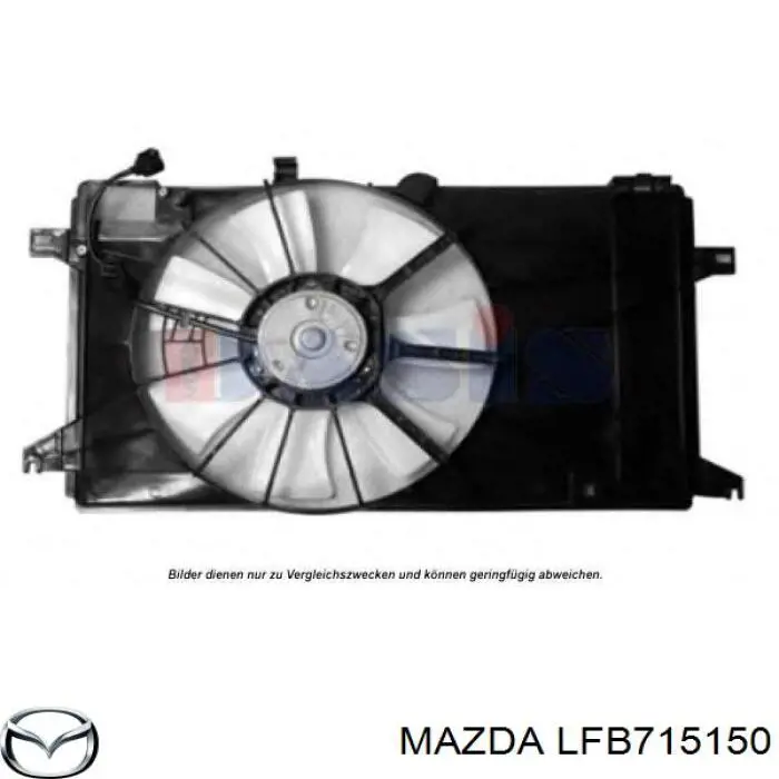 LFB715150 Mazda Електродвигун вентилятора системи охолодження