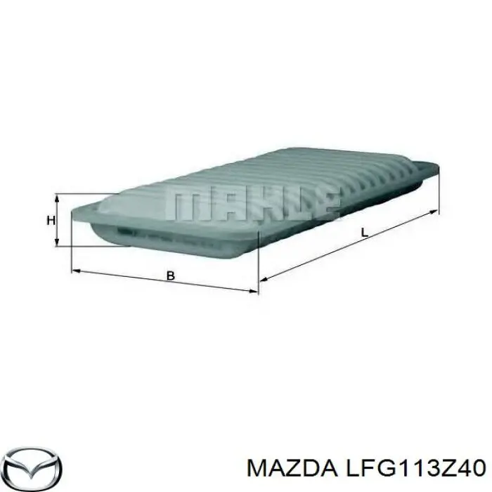 Купити LFG113Z40 Mazda Автомобільний фільтр повітря