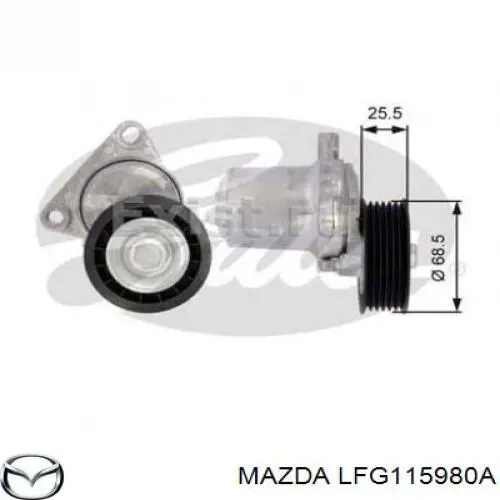 LFG115980A Mazda натягувач приводного ременя