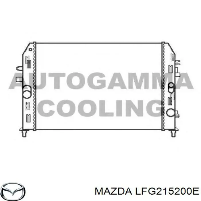 LFG215200E Mazda Радіатор охолодження двигуна