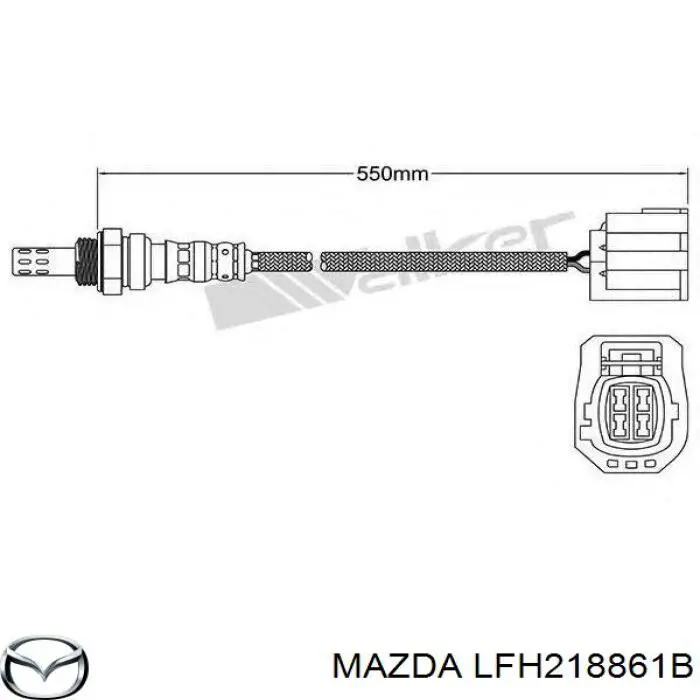 LFH218861B Mazda лямбда-зонд, датчик кисню після каталізатора