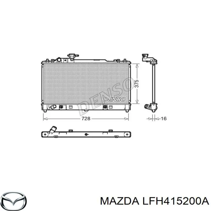 LFH415200A Mazda Радіатор охолодження двигуна