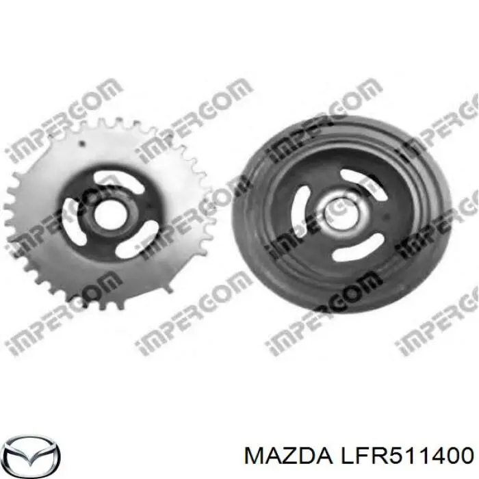 Шків колінвала (демпфер ) Mazda LFR511400 ціна, від 56.50 USD
