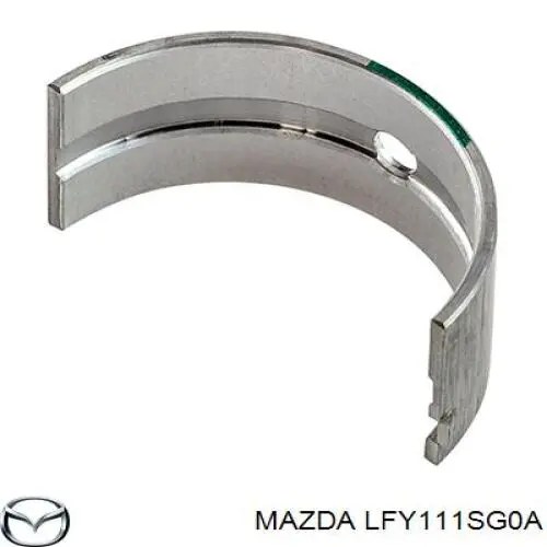 LFY111SG0A Mazda вкладиші колінвала, корінні, комплект, стандарт (std)