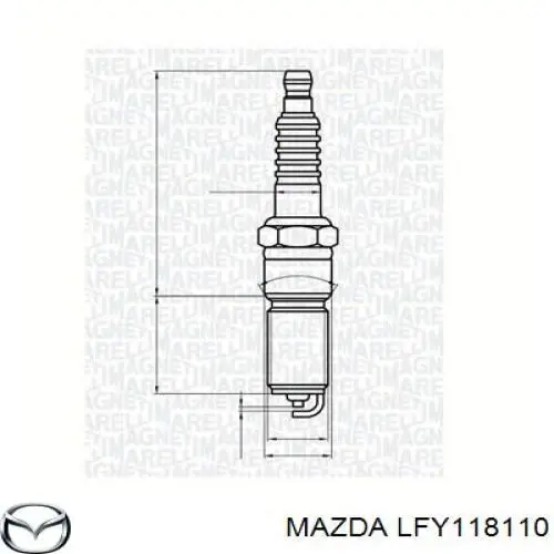 LFY118110 Mazda Свеча (Double Platinum)