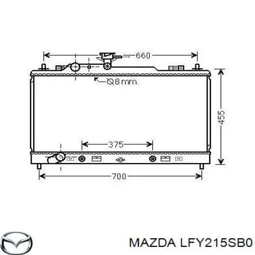 LFY215SB0 Mazda радіатор охолодження двигуна