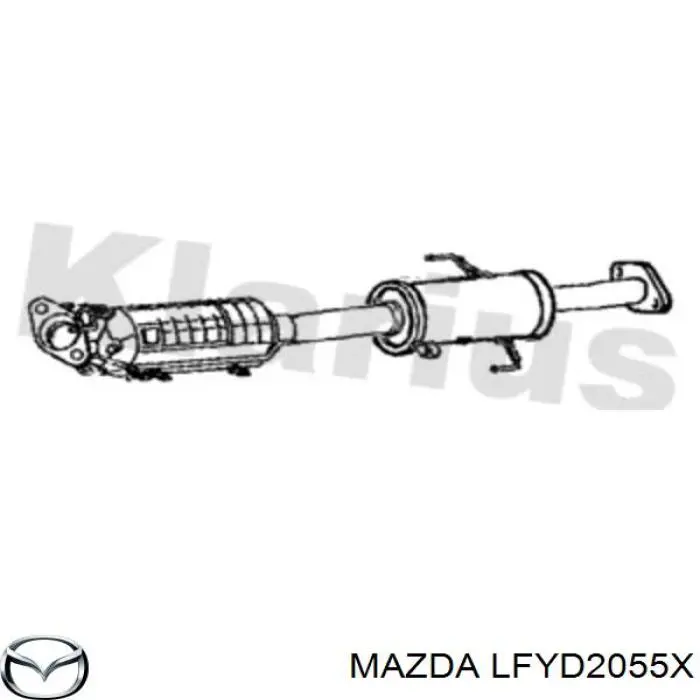 Конвертор-каталізатор (каталітичний нейтралізатор) Mazda 6 седан (GH) (2007 - 2009) ціна, від 417.57 USD