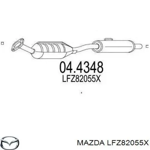 LFZ82055X Mazda Каталітичний нейтралізатор відпрацьованих газів