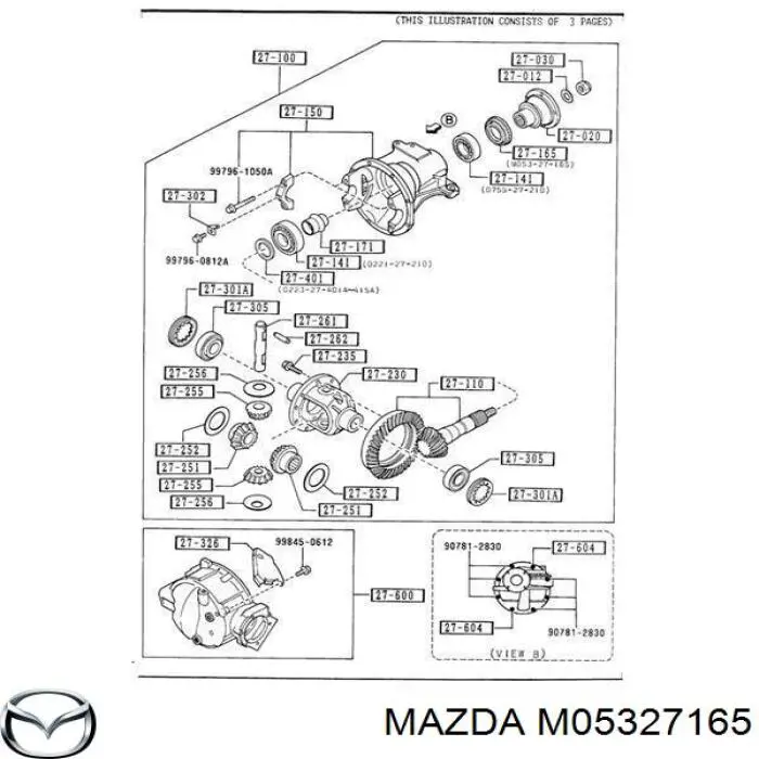 Сальник хвостовика редуктора переднього моста Mazda M05327165 ціна, від 11.84 USD