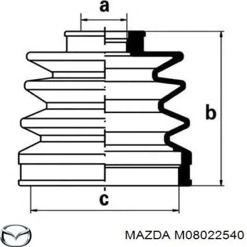 492091 Maxgear Пильник ШРУСа зовнішній, передній піввісі