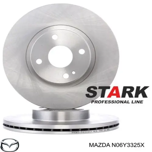 N06Y3325X Mazda Гальмо дискове переднє