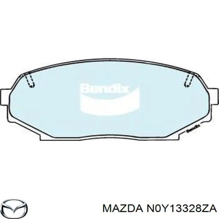 Купити N0Y13328ZA Mazda Колодки гальмівні передні, дискові