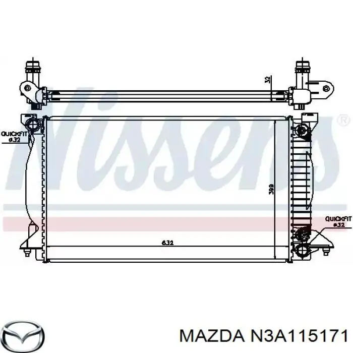 N3A115171 Mazda Авто термостат