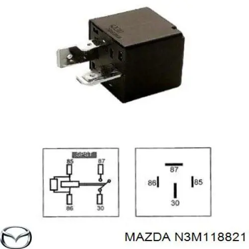 N3M118821 Mazda Реле вентилятора