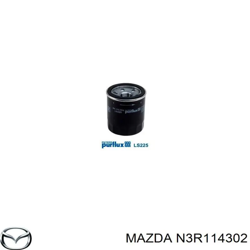 N3R114302 Mazda фільтр масляний