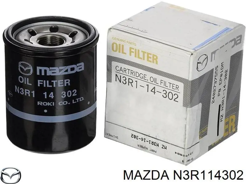 Масляний фільтр двигуна Mazda N3R114302 ціна, від 4.57 USD