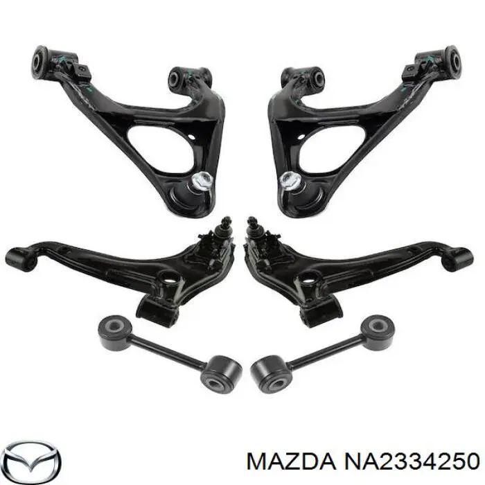 Важіль передньої підвіски верхній, лівий Mazda NA2334250 ціна, від 27.65 USD