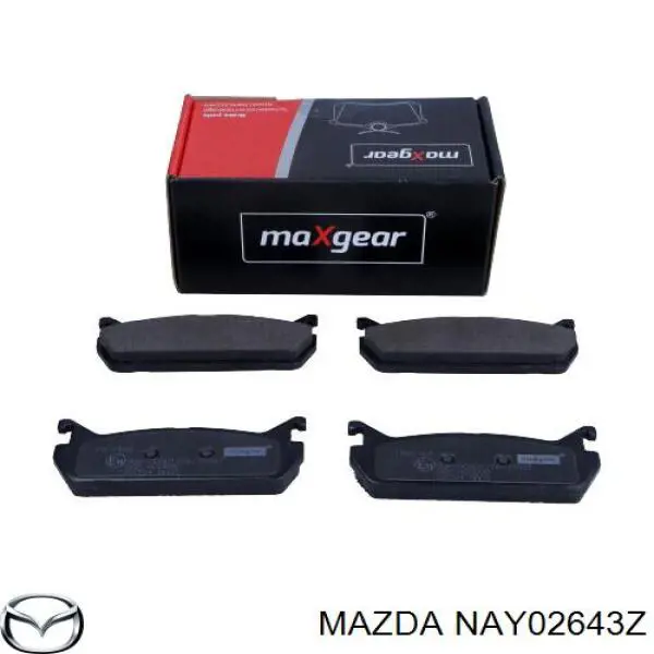 NAY02643Z Mazda Колодки гальмівні задні, дискові