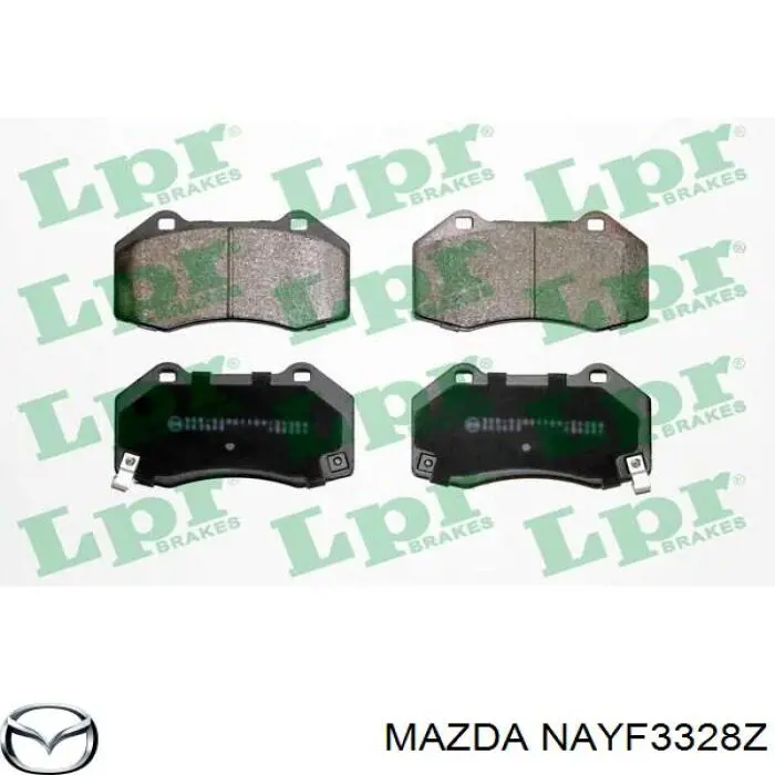 Гальмівні колодки Mazda NAYF3328Z ціна, від 73.89 USD